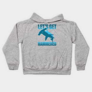 Let's Get Hammered - Hammerhead Shark Kids Hoodie